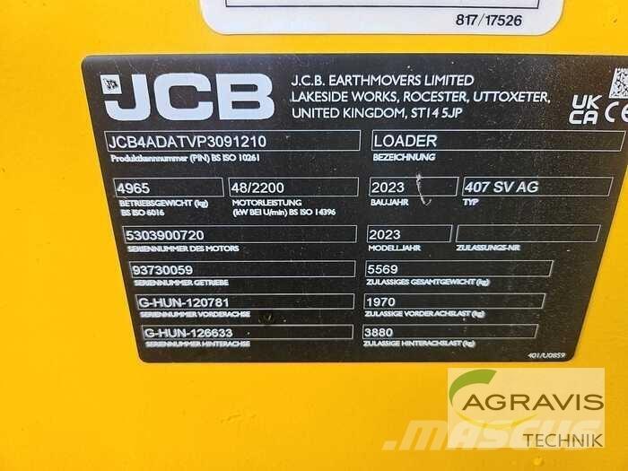 JCB 407 AGRI STUFE V Radlader
