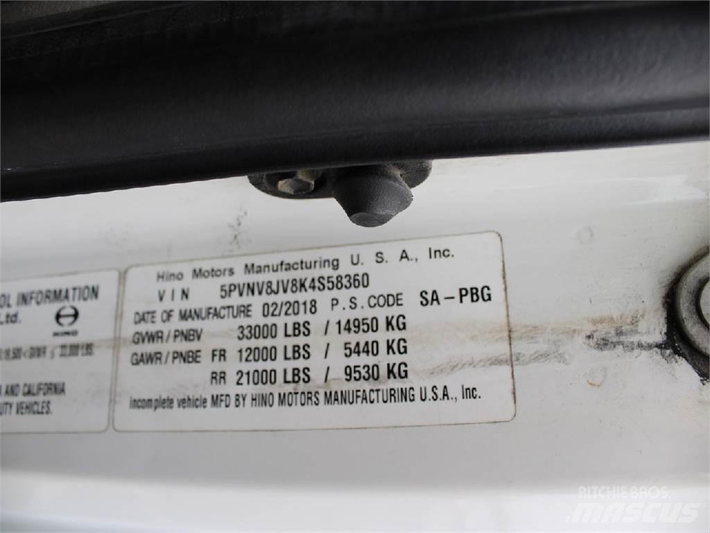 Hino 338 Pritschenwagen/Pritschenwagen mit Seitenklappe