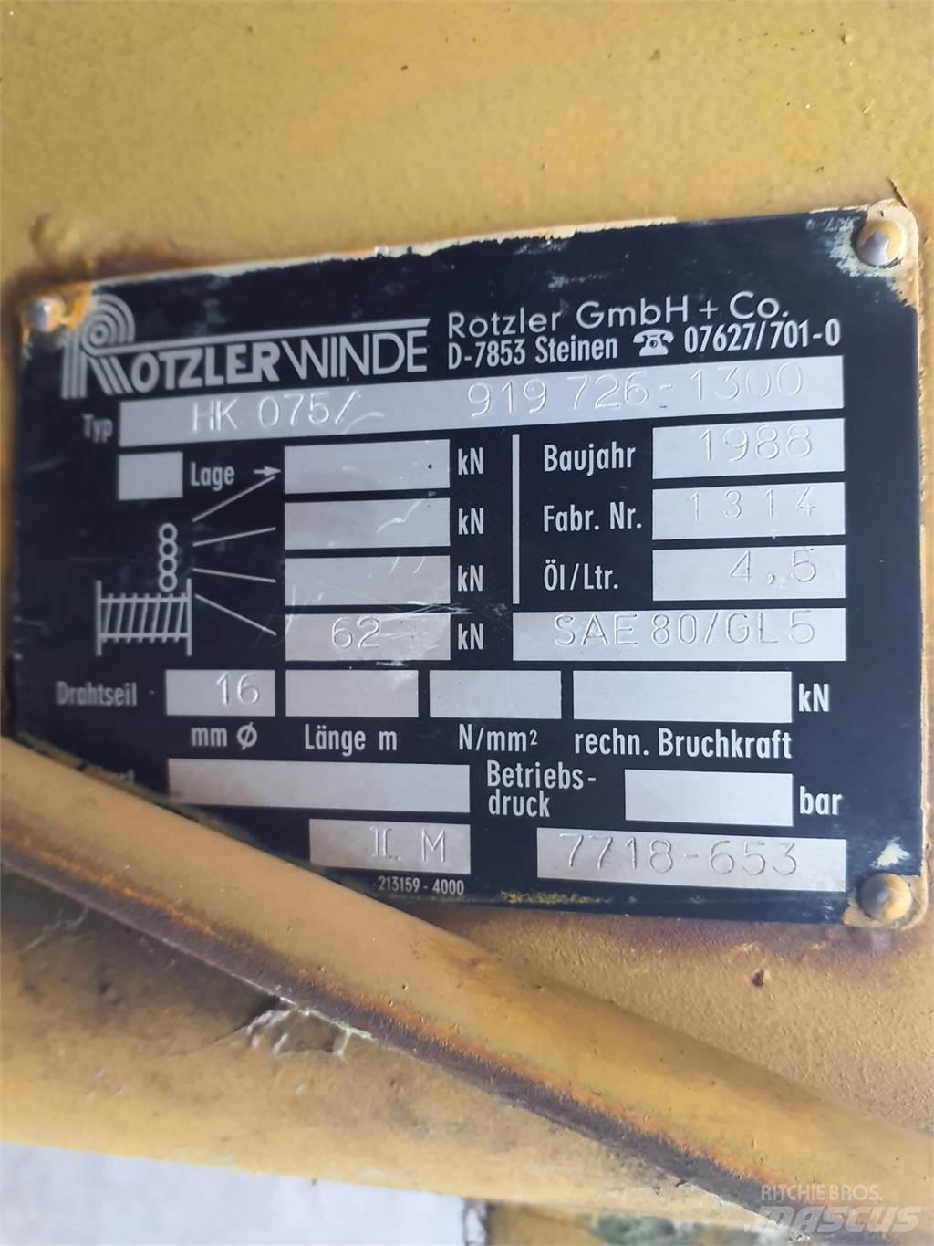 Faun RTF 30 winch Kran-Teile und Zubehör