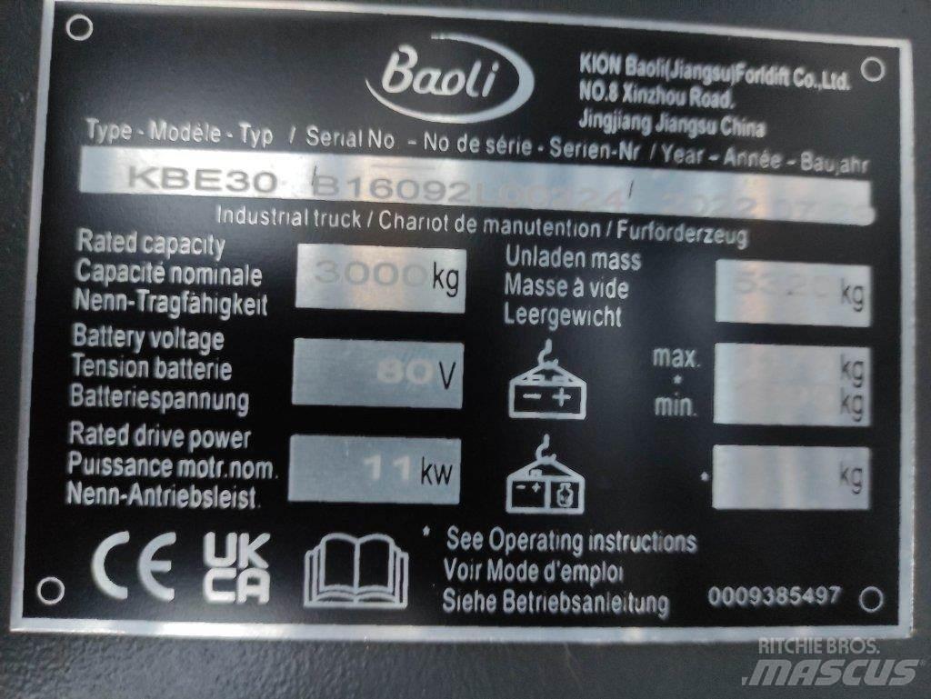 Baoli KBE30 Elektrostapler