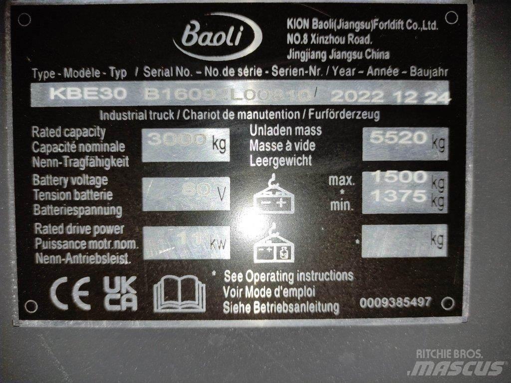 Baoli KBE30 Elektrostapler