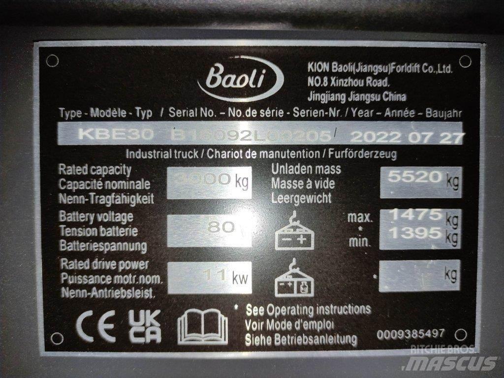 Baoli KBE30 Elektrostapler
