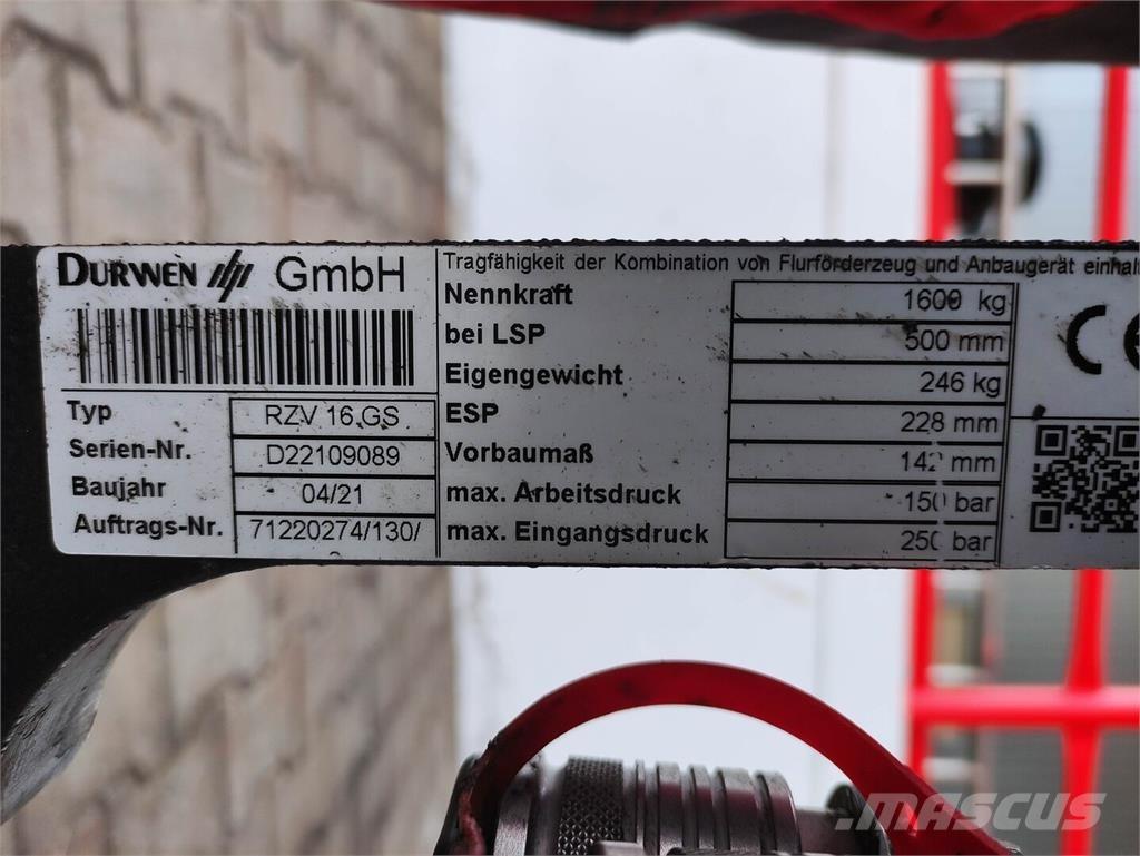 Durwen RZV 16 GS Sonstige Flurförderzeuge