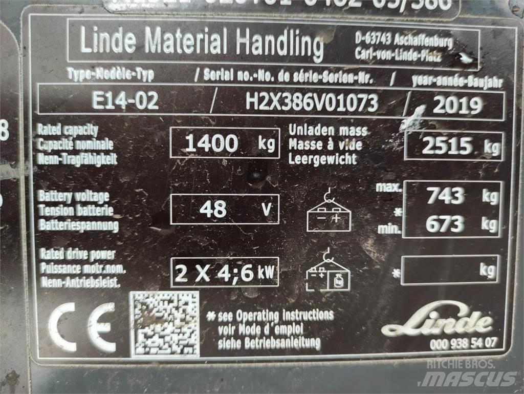 Linde E14-02-386-EVO Elektrostapler