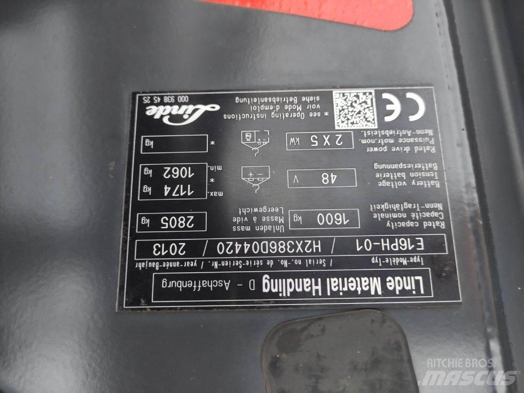 Linde E16PH-01-386 Elektrostapler