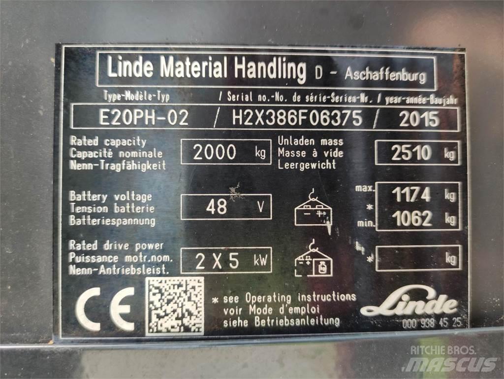 Linde E20-PH-02 Elektrostapler