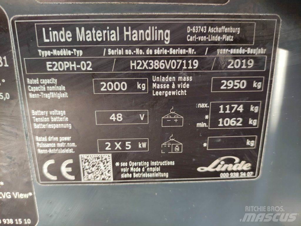 Linde E20PH-02-386 EVO Elektrostapler