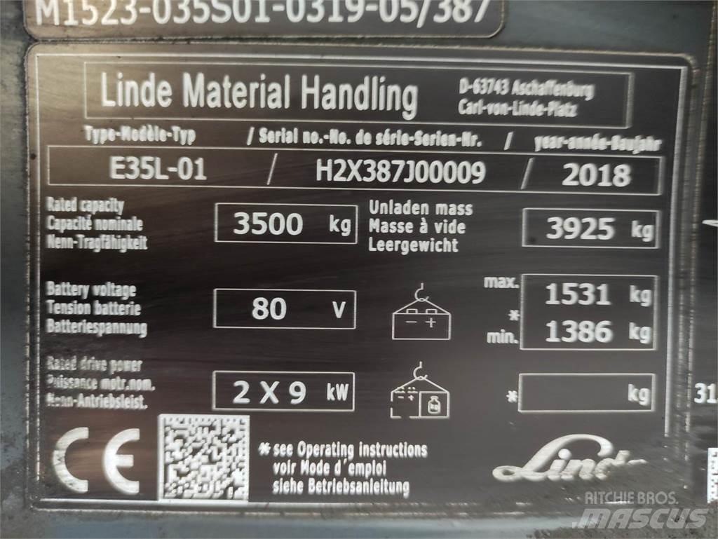 Linde E35L-01-387 Elektrostapler