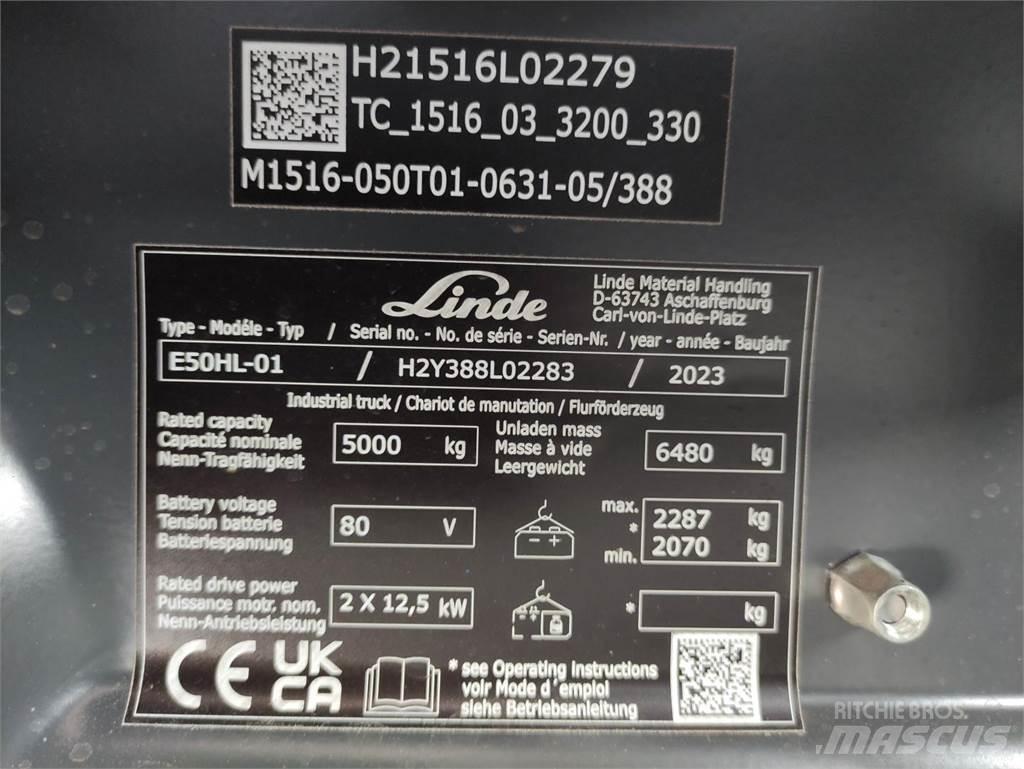 Linde E50HL-388 Elektrostapler