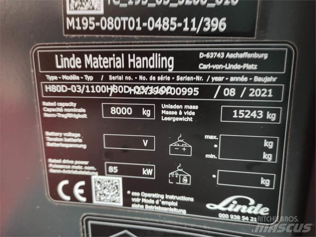 Linde H80D-1100-03-396 Dieselstapler