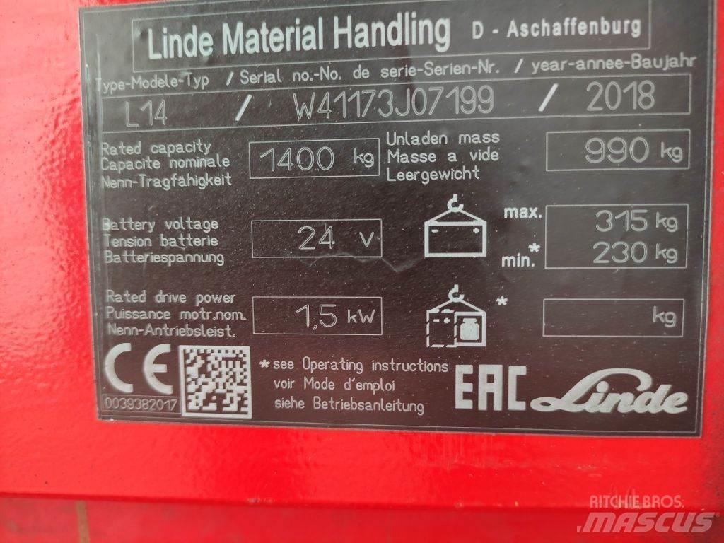 Linde L14i Deichselstapler
