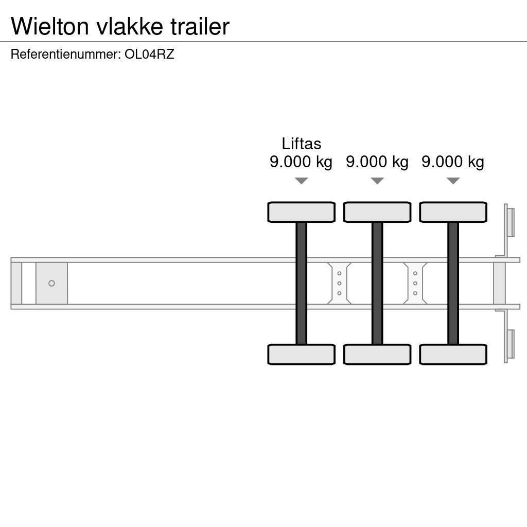 Wielton vlakke trailer Pritschenauflieger