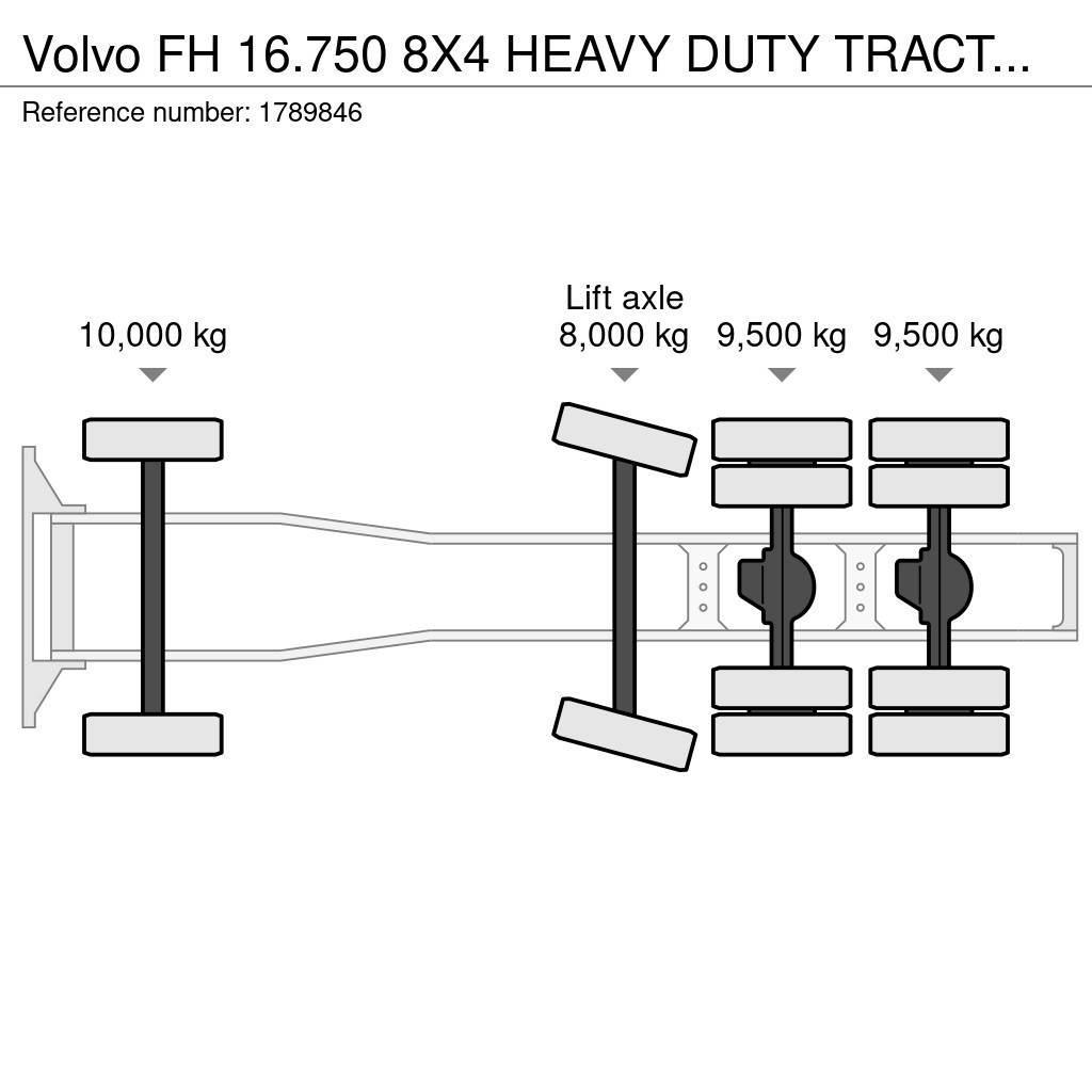 Volvo FH 16.750 8X4 HEAVY DUTY TRACTOR/SZM/TREKKER Sattelzugmaschinen