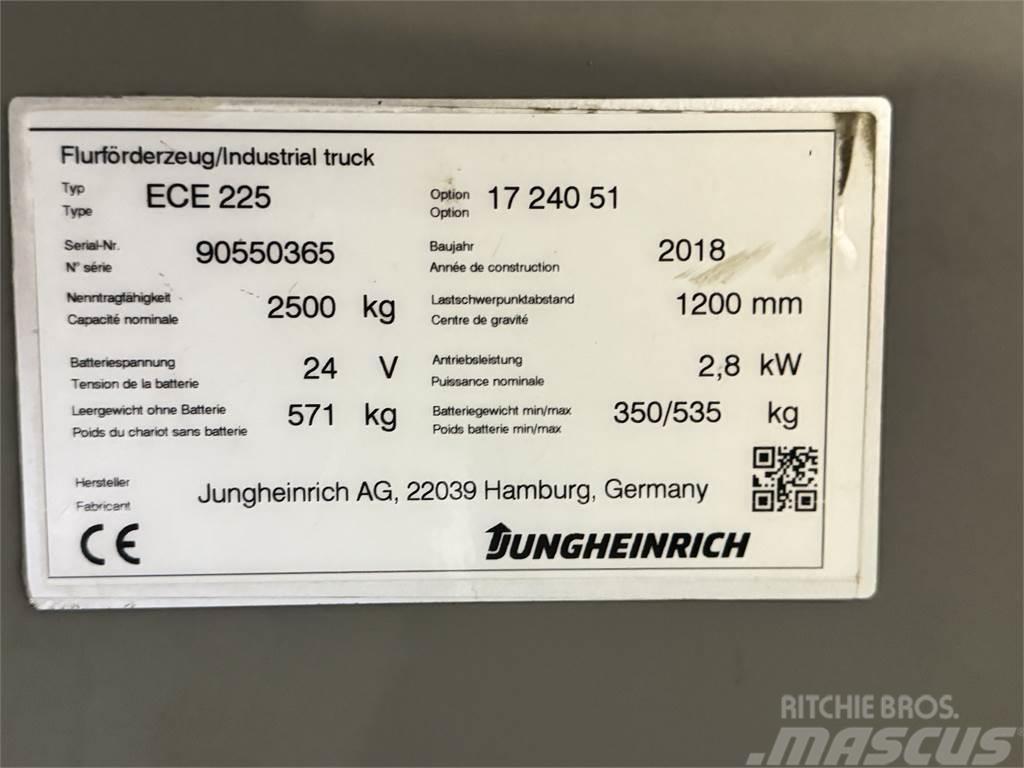 Jungheinrich ECE 225 XL - BJ. 2018 - 4.389 STD. SONDERPREIS Minibagger < 7t
