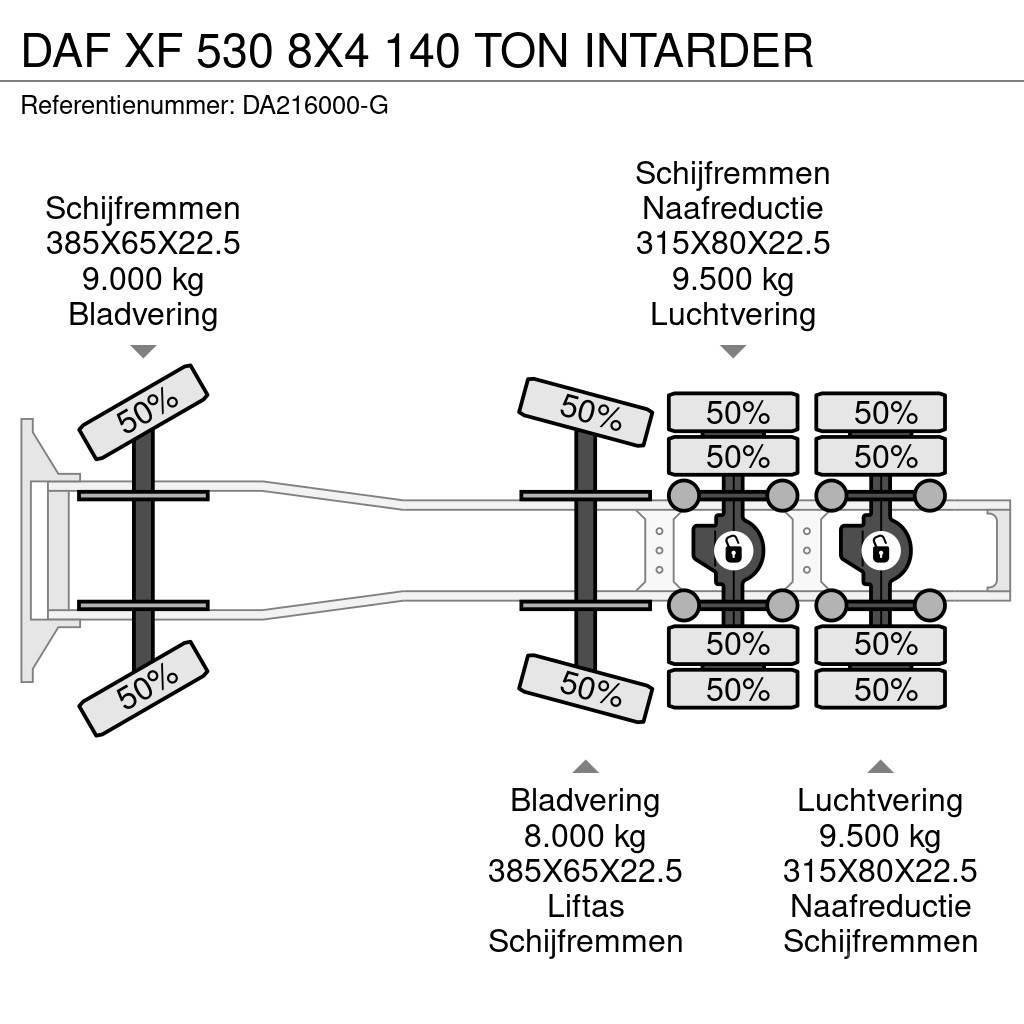 DAF XF 530 8X4 140 TON INTARDER Sattelzugmaschinen