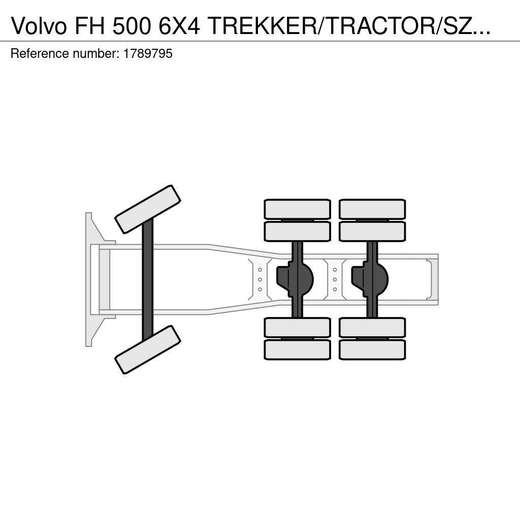 Volvo FH 500 6X4 TREKKER/TRACTOR/SZM EURO 6 HYDRAULIC Sattelzugmaschinen