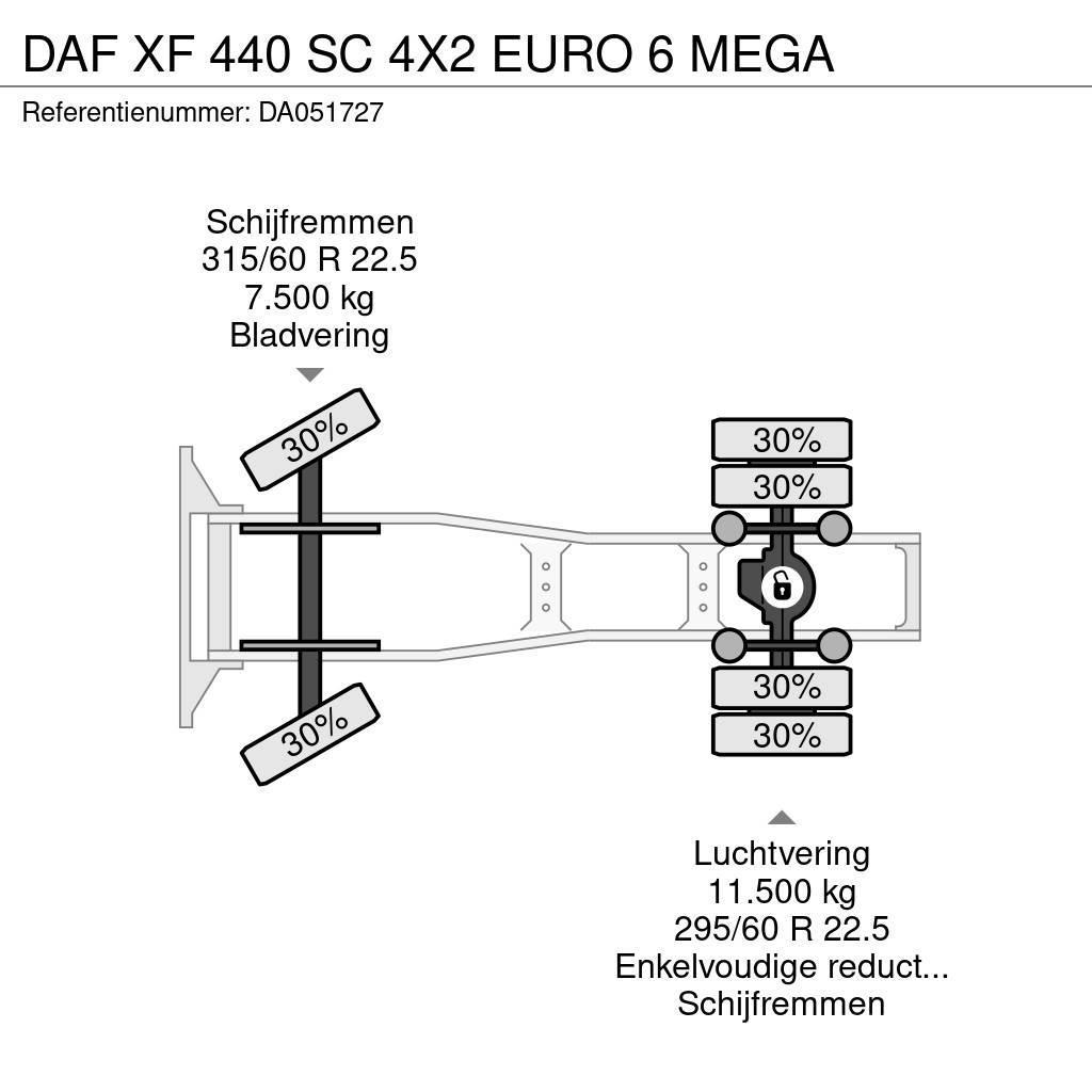 DAF XF 440 SC 4X2 EURO 6 MEGA Sattelzugmaschinen