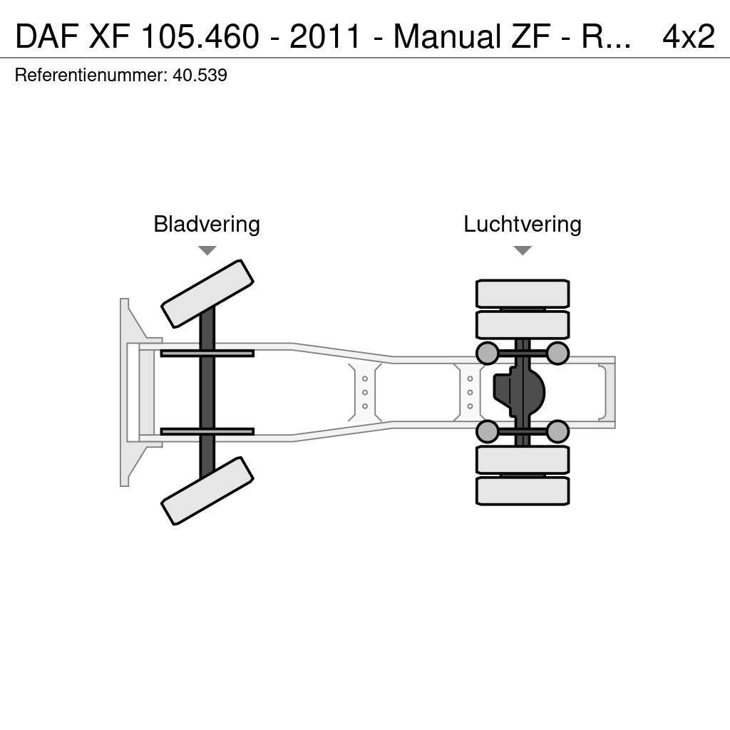 DAF XF 105.460 - 2011 - Manual ZF - Retarder - Origin: Sattelzugmaschinen