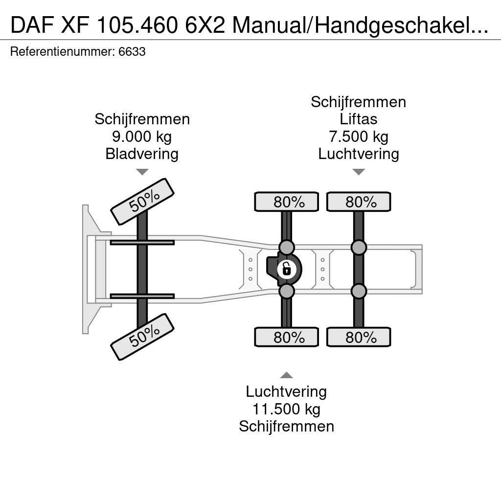 DAF XF 105.460 6X2 Manual/Handgeschakeld 25 ton NCH Sy Sattelzugmaschinen