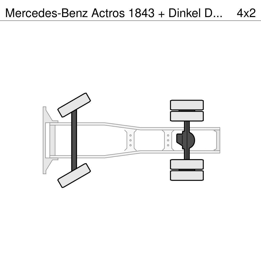 Mercedes-Benz Actros 1843 + Dinkel DTSAV 28000 Dieplader Sattelzugmaschinen