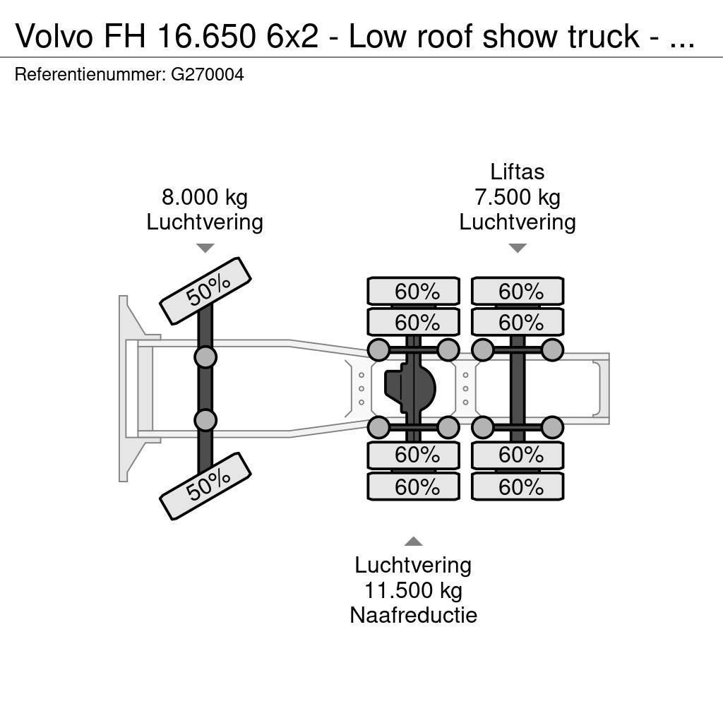 Volvo FH 16.650 6x2 - Low roof show truck - PTO/Hydrauli Sattelzugmaschinen