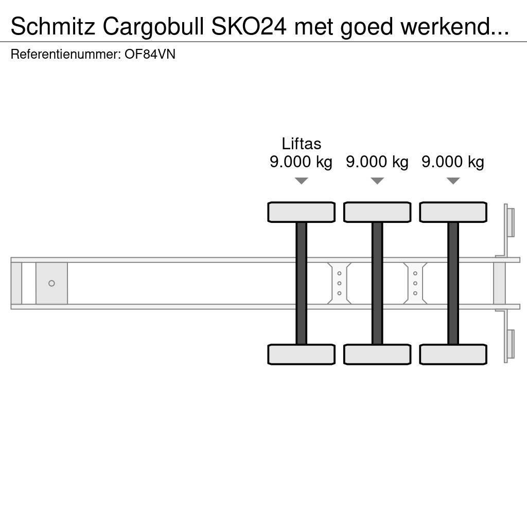 Schmitz Cargobull SKO24 met goed werkende carrier vector koelmotor, Kühlauflieger