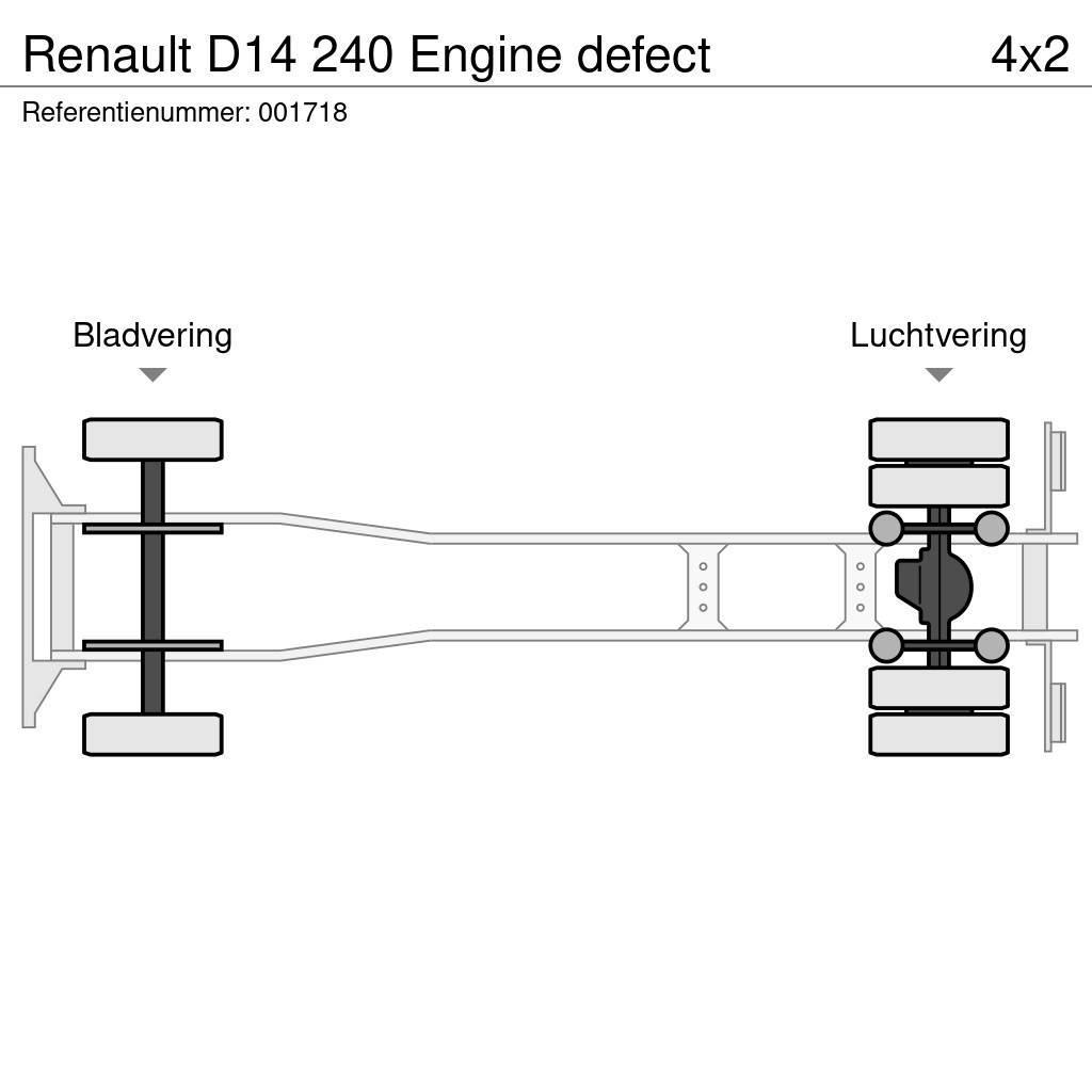 Renault D14 240 Engine defect Kofferaufbau