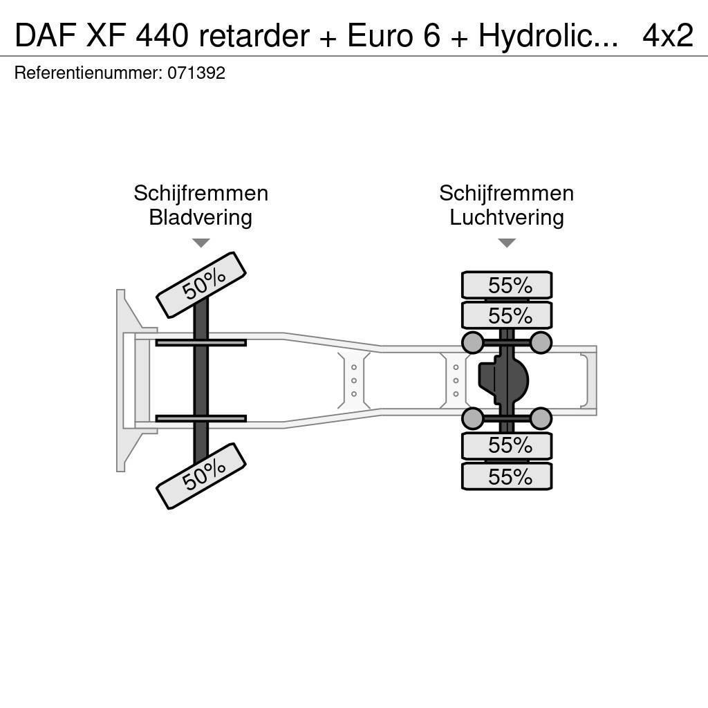 DAF XF 440 retarder + Euro 6 + Hydrolic system + Manua Sattelzugmaschinen