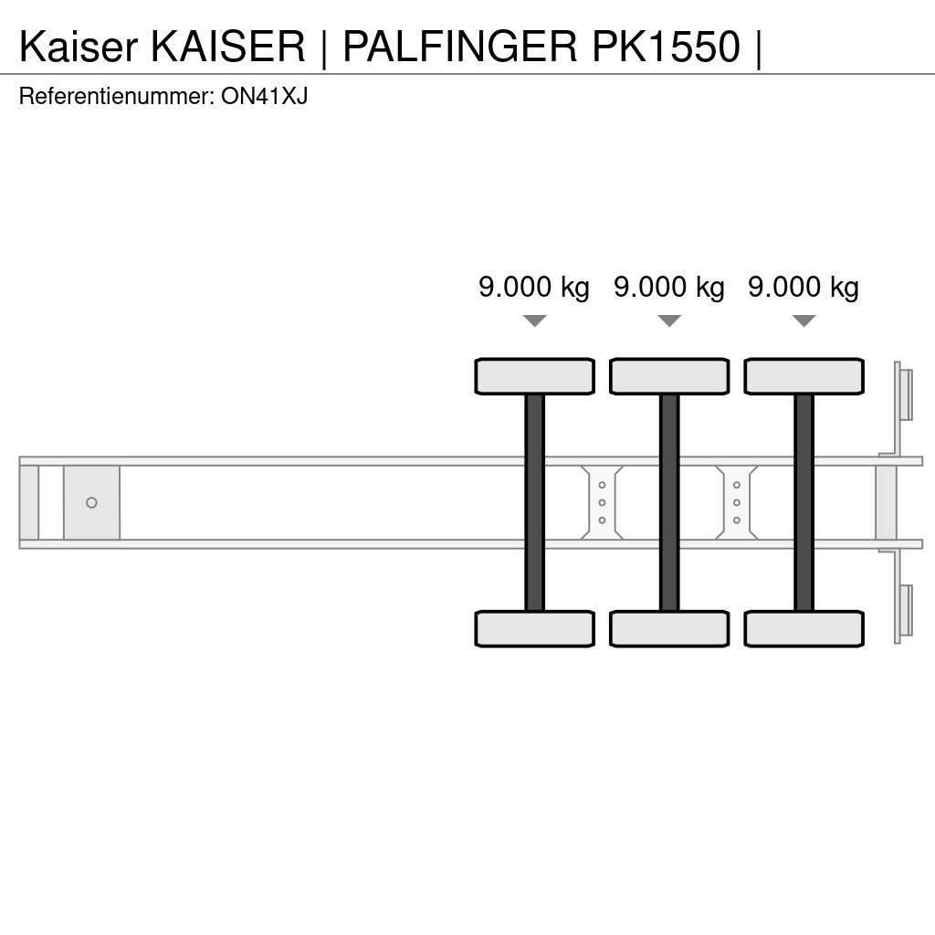 Kaiser | PALFINGER  PK1550 | Pritschenauflieger