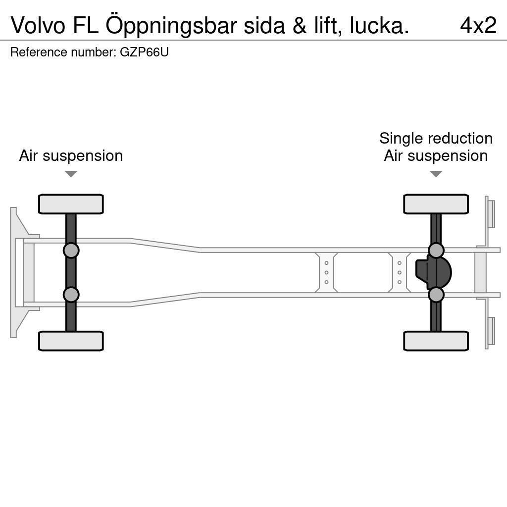 Volvo FL Öppningsbar sida & lift, lucka. Kofferaufbau
