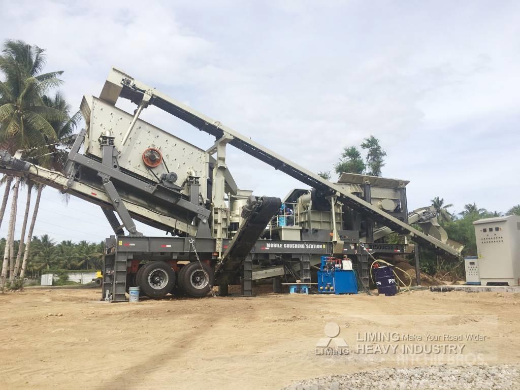 Liming Y3S23G93E46Y55B Portable Mobile Jaw&Cone Crusher Mobile Brecher