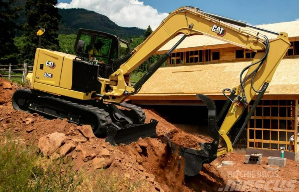 CAT 308 E CR UTHYRES Midi excavators  7t - 12t