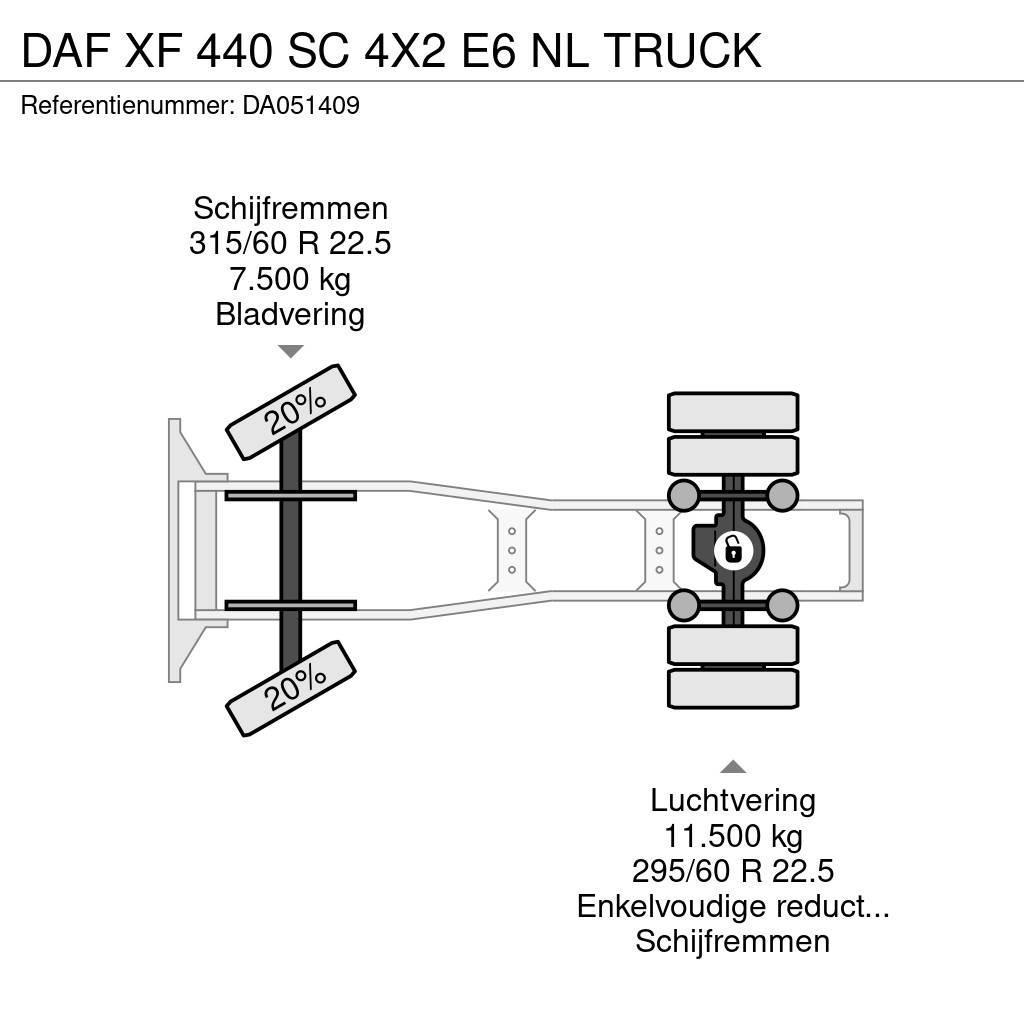 DAF XF 440 SC 4X2 E6 NL TRUCK Sattelzugmaschinen