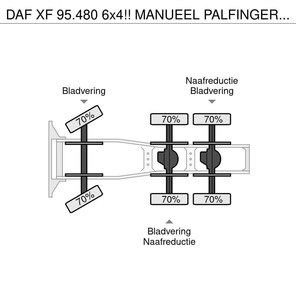 DAF XF 95.480 6x4!! MANUEEL PALFINGER PK42502!!CRANE/K Sattelzugmaschinen