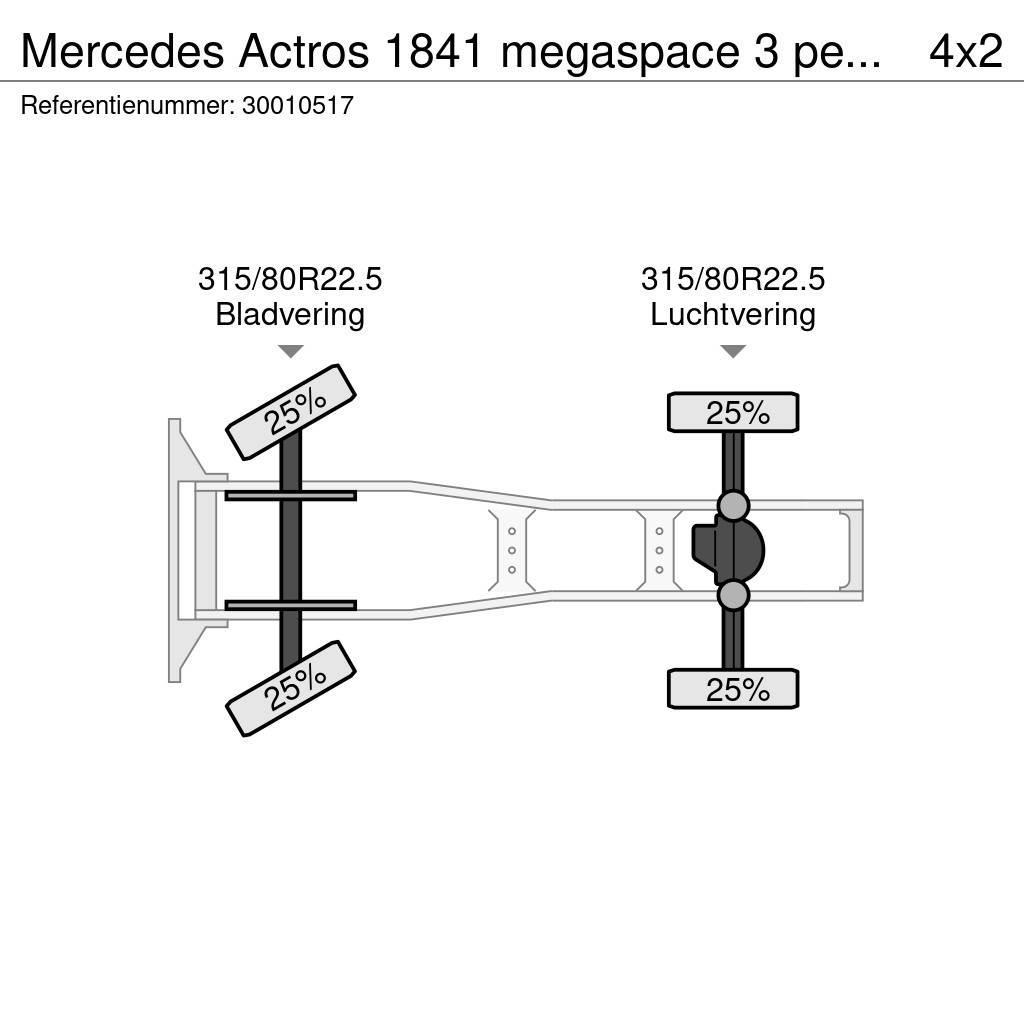 Mercedes-Benz Actros 1841 megaspace 3 pedals Sattelzugmaschinen
