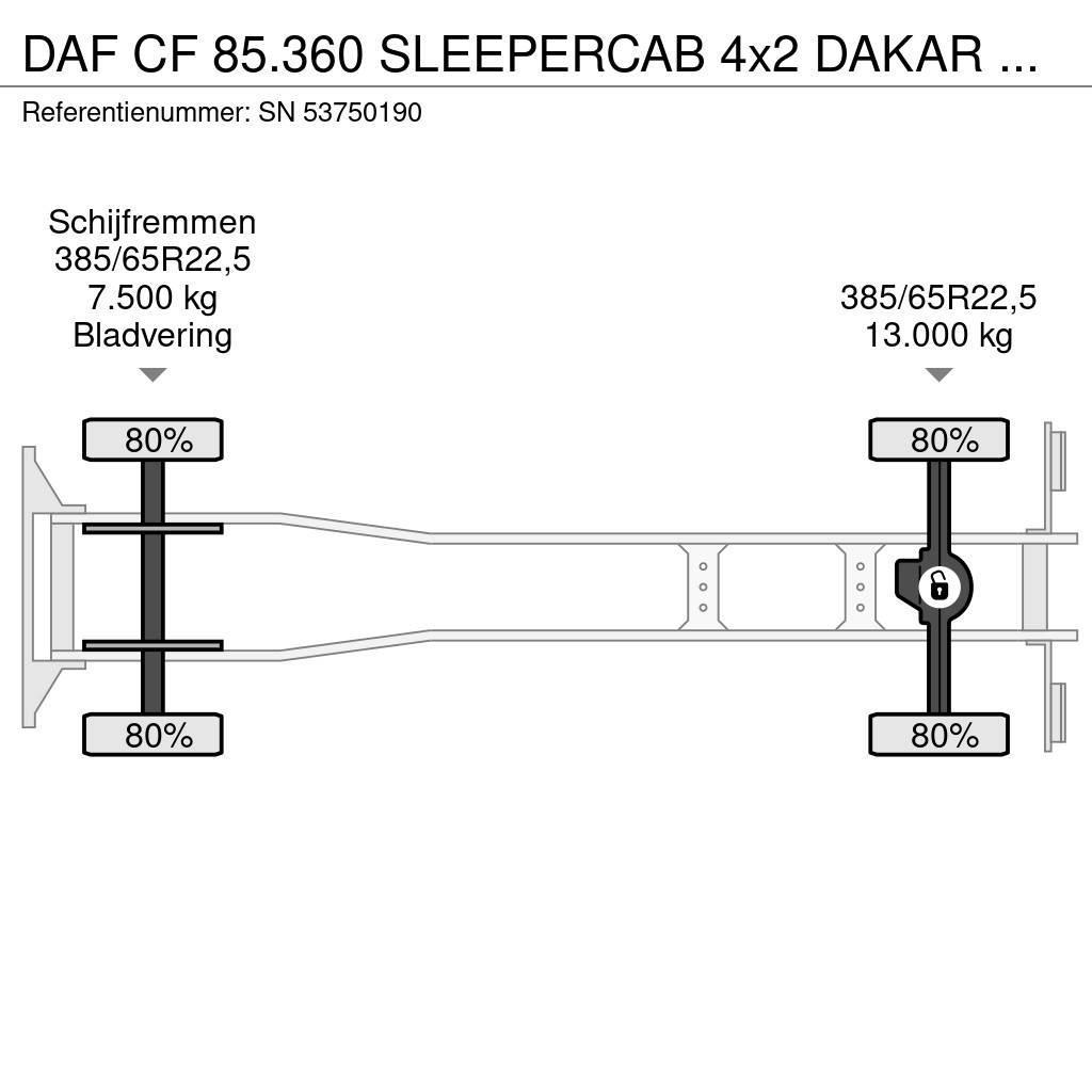 DAF CF 85.360 SLEEPERCAB 4x2 DAKAR EDUCATION TRUCK (ZF Kofferaufbau