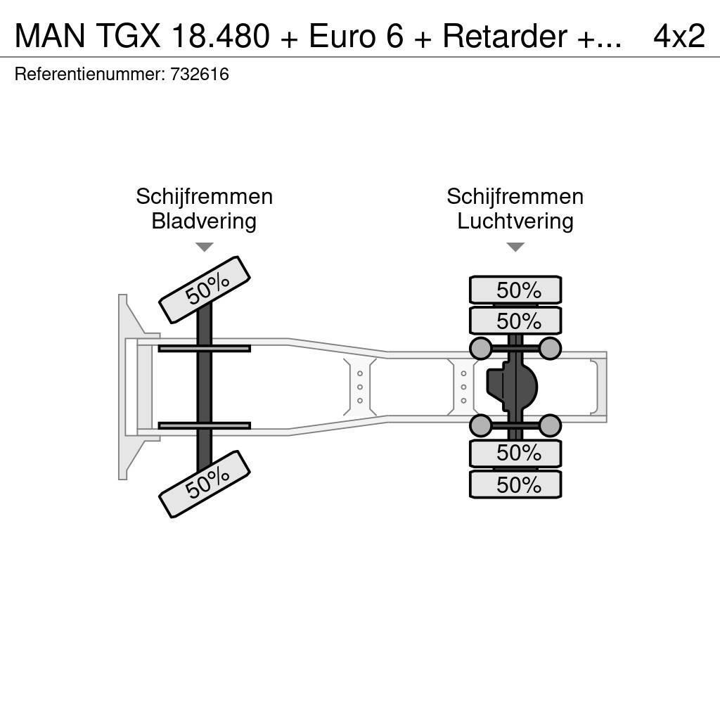 MAN TGX 18.480 + Euro 6 + Retarder + 3 pieces in stock Sattelzugmaschinen