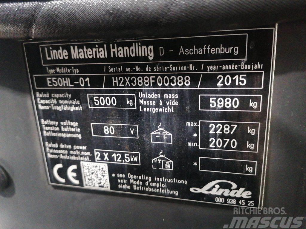 Linde E50HL-01 Elektrostapler