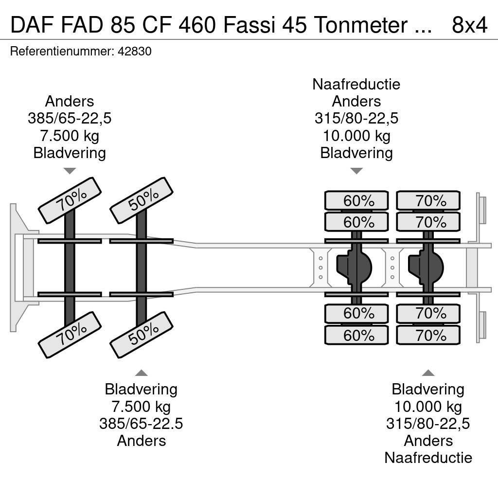 DAF FAD 85 CF 460 Fassi 45 Tonmeter laadkraan + Fly-Ji All-Terrain-Krane