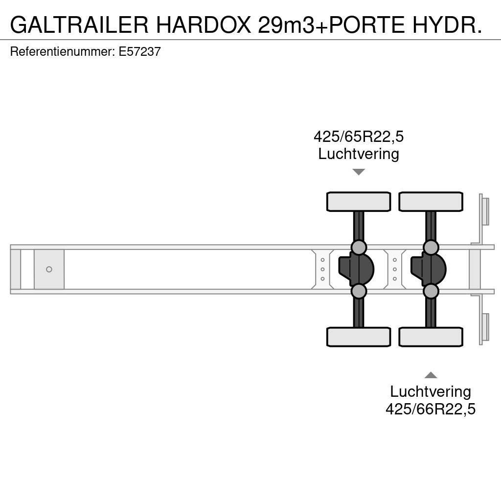  GALTRAILER HARDOX 29m3+PORTE HYDR. Kippladerauflieger