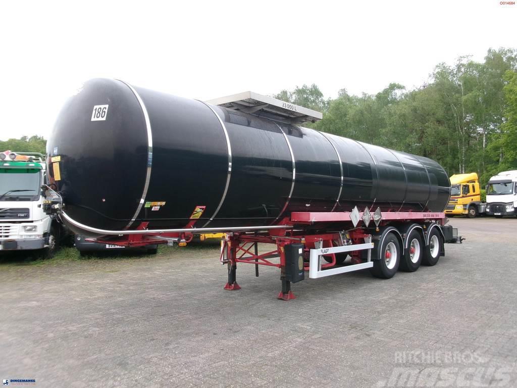 LAG Bitumen tank inox 33 m3 / 1 comp + ADR Tankauflieger