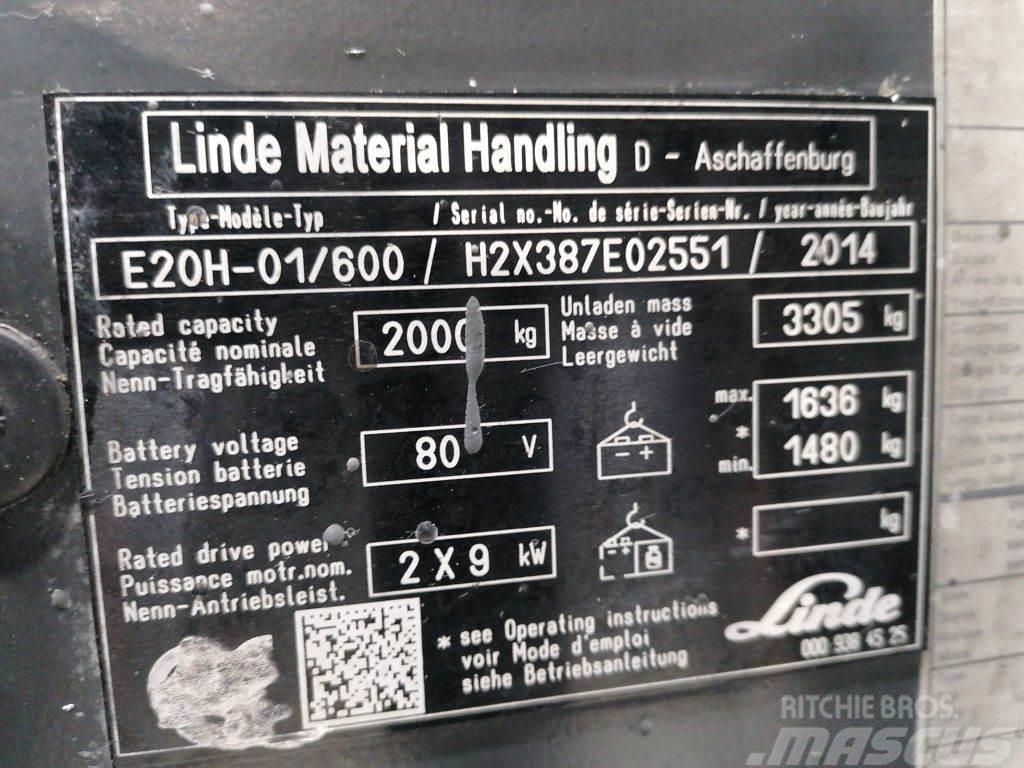 Linde E20H-01/600 Elektrostapler