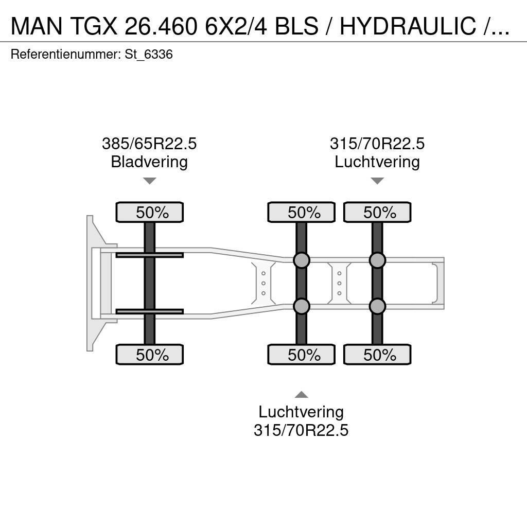 MAN TGX 26.460 6X2/4 BLS / HYDRAULIC / NL TRUCK Sattelzugmaschinen