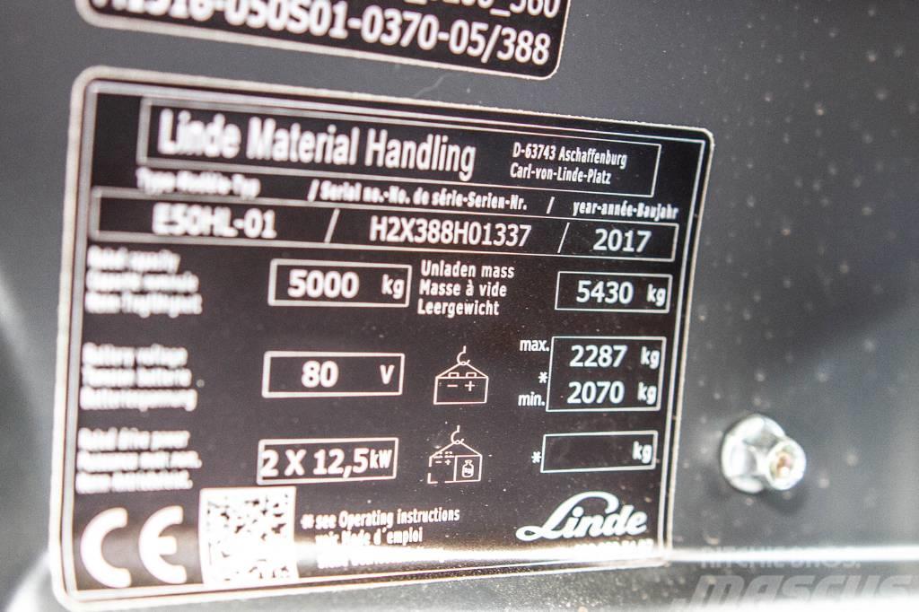Linde E50HL-01 Elektrostapler