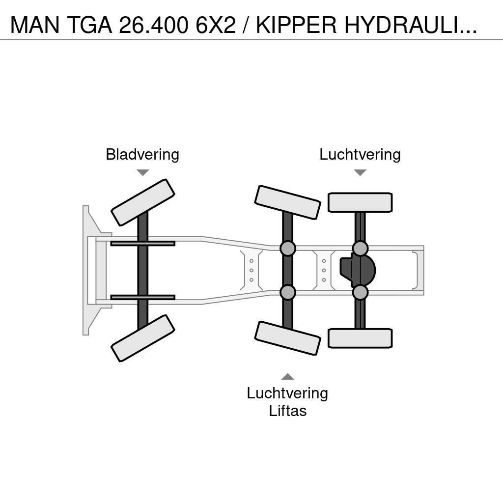 MAN TGA 26.400 6X2 / KIPPER HYDRAULIEK / HOLLAND TRUCK Sattelzugmaschinen