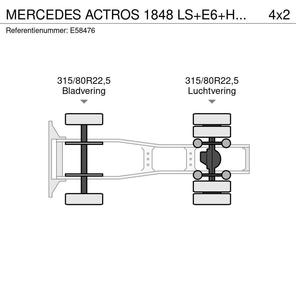 Mercedes-Benz ACTROS 1848 LS+E6+HYDR. Sattelzugmaschinen