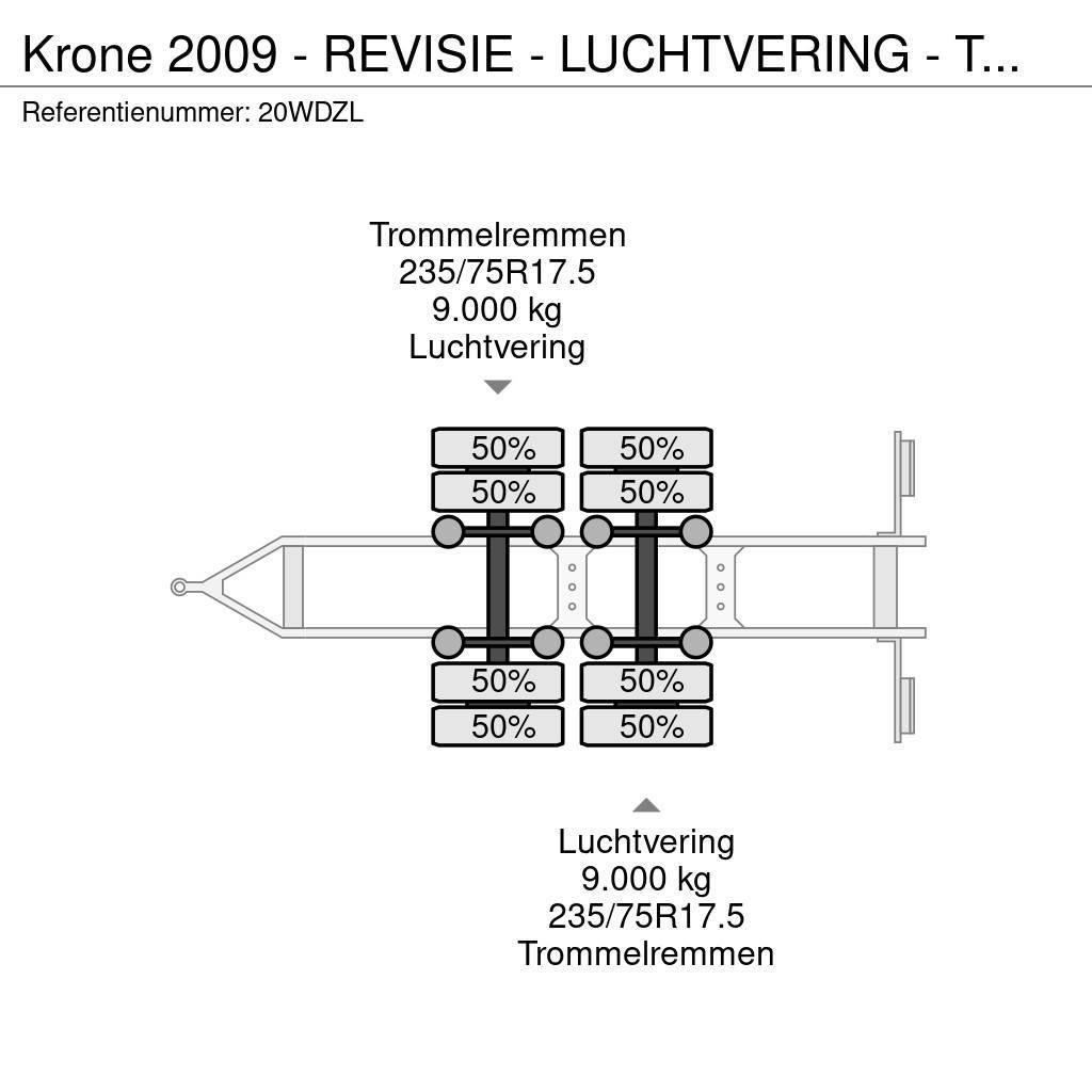 Krone 2009 - REVISIE - LUCHTVERING - TROMMELREM Autotransportanhänger