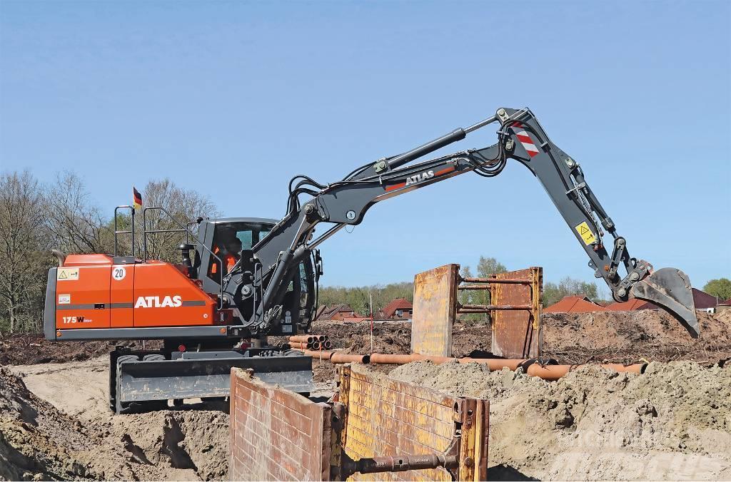 Atlas 175 W Koparka kołowa wheeled excavator Mobilbagger
