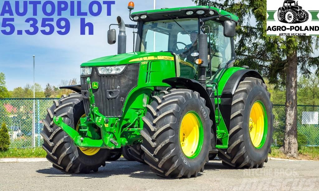 John Deere 7250 R - TLS - 5355 h - 2016 ROK - GPS- AUTOPILOT Traktoren
