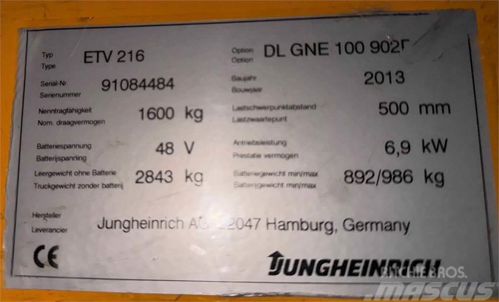 Jungheinrich ETV 216 - TRIPLEX - 9.020MM HUBHÖHE - 9.376STD Minibagger < 7t